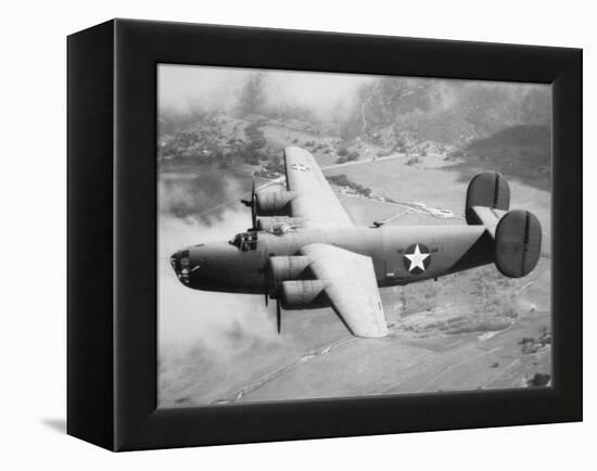 Consolidated B-24D Liberator American Bomber of Ww2-null-Framed Premier Image Canvas