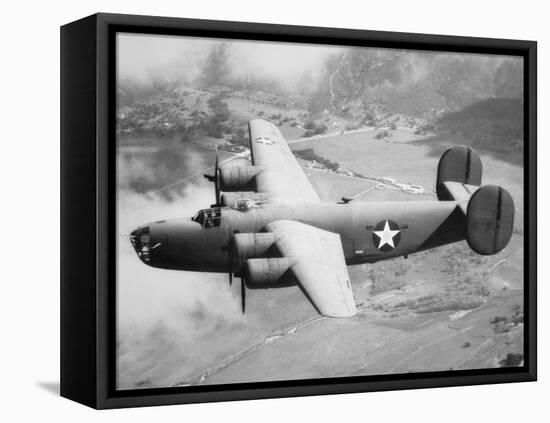 Consolidated B-24D Liberator American Bomber of Ww2-null-Framed Premier Image Canvas