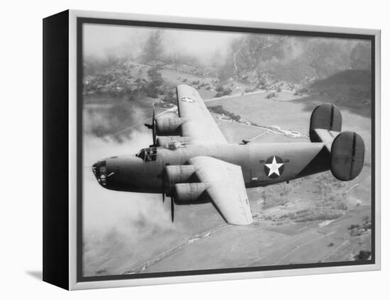 Consolidated B-24D Liberator American Bomber of Ww2-null-Framed Premier Image Canvas