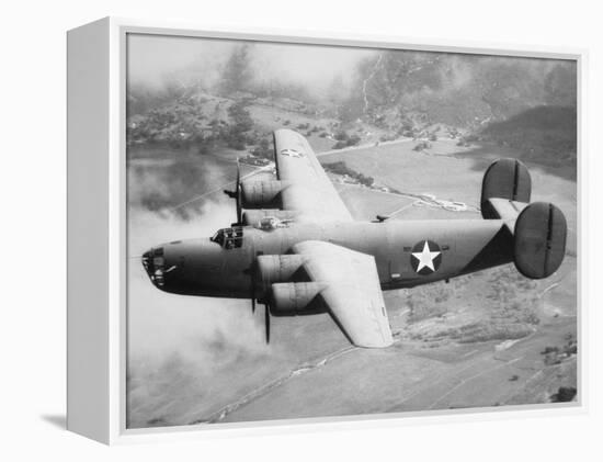 Consolidated B-24D Liberator American Bomber of Ww2-null-Framed Premier Image Canvas