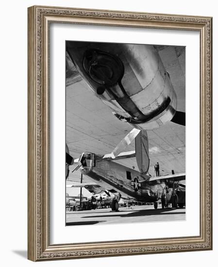 Consolidated Vultee B-24 under Construction at Consolidated Plant-Andreas Feininger-Framed Photographic Print