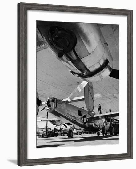 Consolidated Vultee B-24 under Construction at Consolidated Plant-Andreas Feininger-Framed Photographic Print