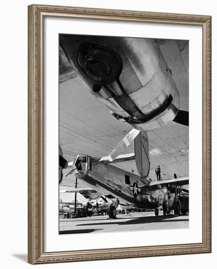 Consolidated Vultee B-24 under Construction at Consolidated Plant-Andreas Feininger-Framed Photographic Print