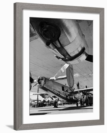 Consolidated Vultee B-24 under Construction at Consolidated Plant-Andreas Feininger-Framed Photographic Print