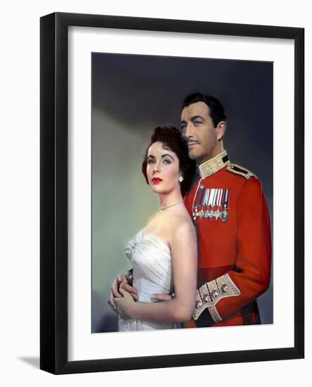 CONSPIRATOR, 1949 directed by VICTOR SAVILLE Elizabeth Taylor and Robert Taylor (photo)-null-Framed Photo