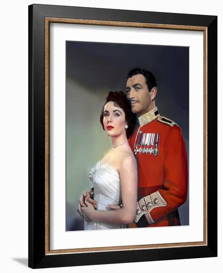 CONSPIRATOR, 1949 directed by VICTOR SAVILLE Elizabeth Taylor and Robert Taylor (photo)-null-Framed Photo