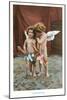 Conspirators, Two Victorian Cupids-null-Mounted Art Print