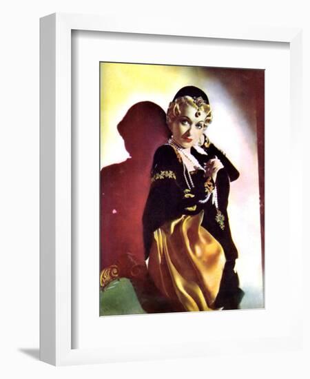 Constance Bennett, American Actress, 1934-1935-null-Framed Giclee Print