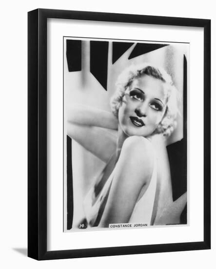 Constance Jordan, Actress, C1938-null-Framed Giclee Print