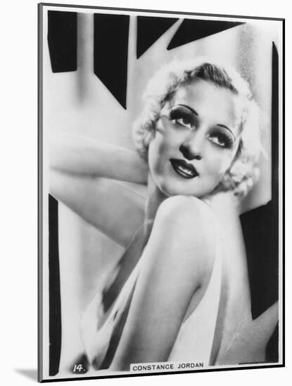 Constance Jordan, Actress, C1938-null-Mounted Giclee Print