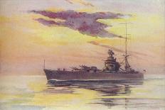 'A Modern Battleship', 1910-Constance N Baikie-Framed Giclee Print