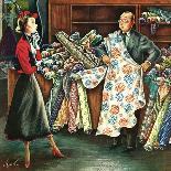 "Fabric Store," May 22, 1948-Constantin Alajalov-Giclee Print