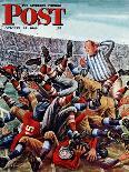 "Football Pile-up," Saturday Evening Post Cover, October 23, 1948-Constantin Alajalov-Giclee Print