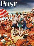 "Palefaces at the Beach," Saturday Evening Post Cover, July 27, 1946-Constantin Alajalov-Giclee Print