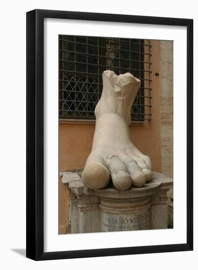 Constantine I, the Great (272-337). Roman Emperor. Foot of Constantine's Colossal Statue at the…-null-Framed Giclee Print