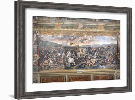 Constantine's Battle at the Milvian Bridge-Raphael-Framed Giclee Print