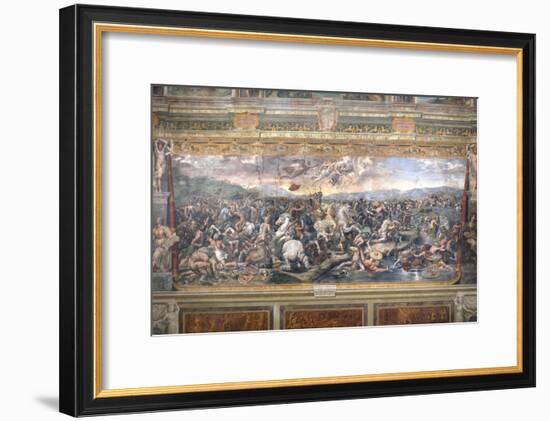 Constantine's Battle at the Milvian Bridge-Raphael-Framed Giclee Print