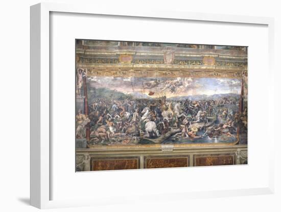 Constantine's Battle at the Milvian Bridge-Raphael-Framed Giclee Print