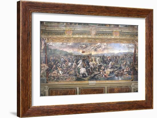 Constantine's Battle at the Milvian Bridge-Raphael-Framed Giclee Print
