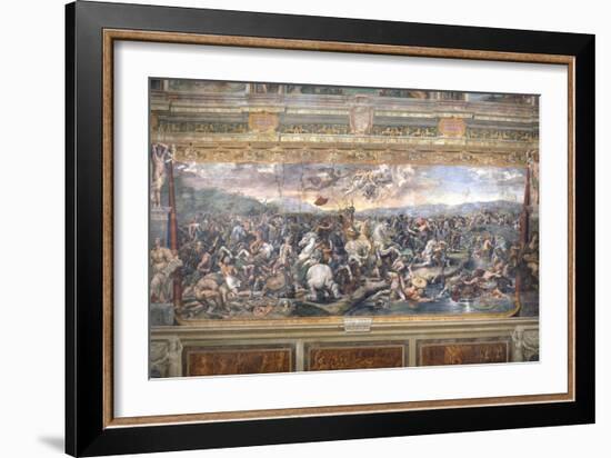 Constantine's Battle at the Milvian Bridge-Raphael-Framed Giclee Print