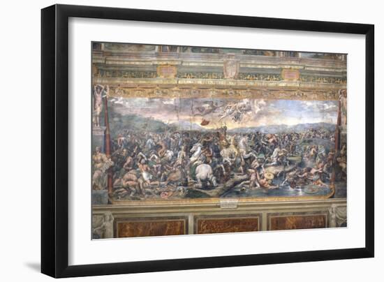 Constantine's Battle at the Milvian Bridge-Raphael-Framed Giclee Print