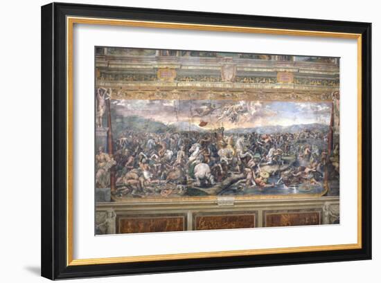 Constantine's Battle at the Milvian Bridge-Raphael-Framed Giclee Print