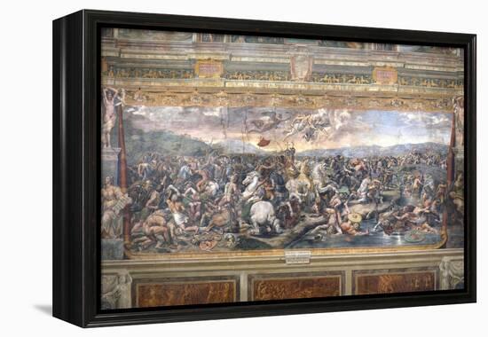 Constantine's Battle at the Milvian Bridge-Raphael-Framed Premier Image Canvas