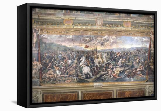 Constantine's Battle at the Milvian Bridge-Raphael-Framed Premier Image Canvas