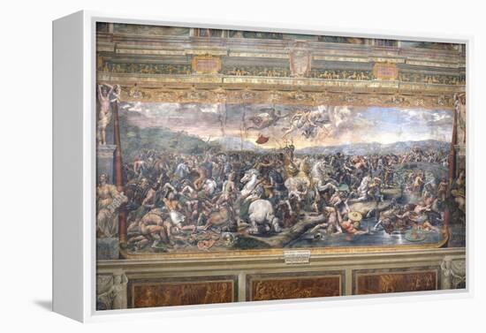 Constantine's Battle at the Milvian Bridge-Raphael-Framed Premier Image Canvas