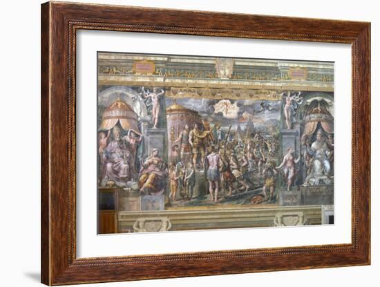 Constantine's Vision of the Cross-Raphael-Framed Giclee Print