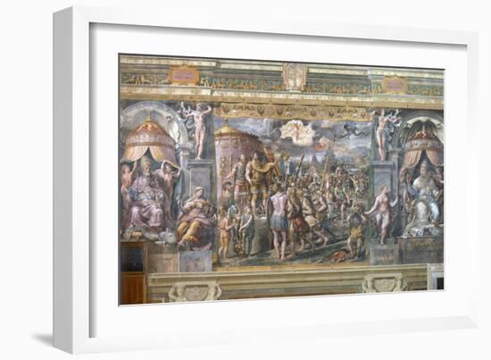 Constantine's Vision of the Cross-Raphael-Framed Giclee Print