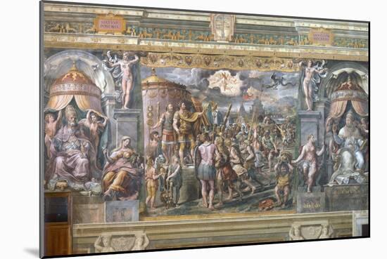 Constantine's Vision of the Cross-Raphael-Mounted Giclee Print