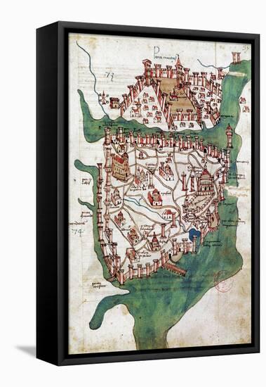 Constantinople, 1420-null-Framed Premier Image Canvas