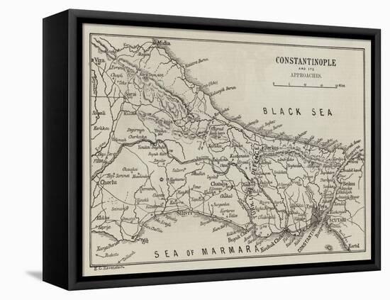 Constantinople and its Approaches-null-Framed Premier Image Canvas