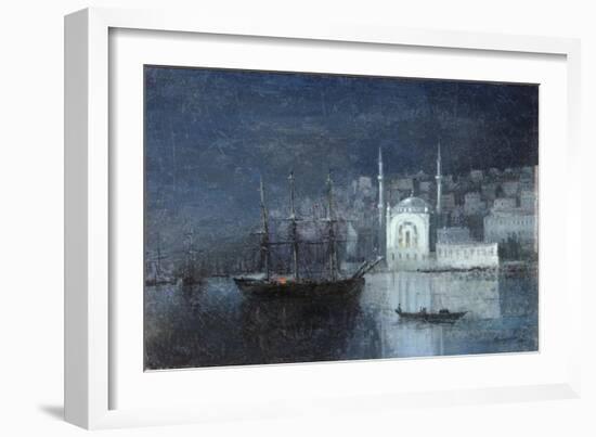 Constantinople by Night, 1886-Ivan Konstantinovich Aivazovsky-Framed Giclee Print