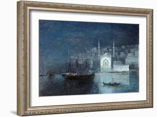 Constantinople by Night-Ivan Konstantinovich Aivazovsky-Framed Giclee Print