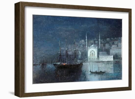 Constantinople by Night-Ivan Konstantinovich Aivazovsky-Framed Giclee Print