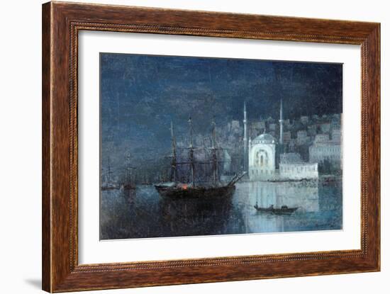 Constantinople by Night-Ivan Konstantinovich Aivazovsky-Framed Giclee Print