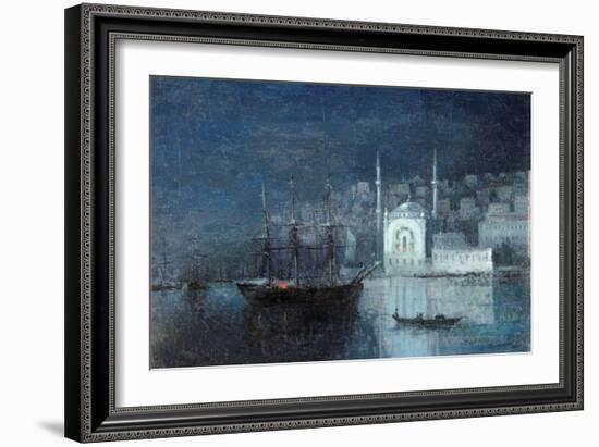 Constantinople by Night-Ivan Konstantinovich Aivazovsky-Framed Giclee Print