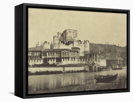 Constantinople, maisons sur le Bosphore-Felice Beato-Framed Premier Image Canvas