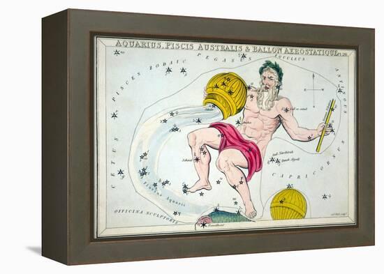 Constellation: Aquarius-Sidney Hall-Framed Premier Image Canvas