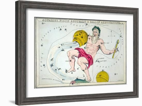 Constellation: Aquarius-Sidney Hall-Framed Giclee Print