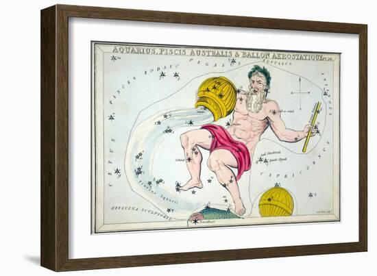 Constellation: Aquarius-Sidney Hall-Framed Giclee Print