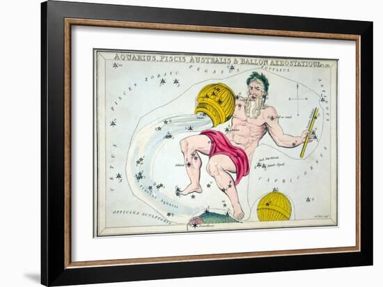 Constellation: Aquarius-Sidney Hall-Framed Giclee Print