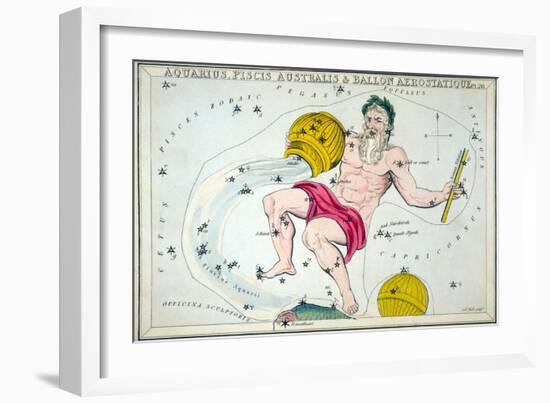 Constellation: Aquarius-Sidney Hall-Framed Giclee Print