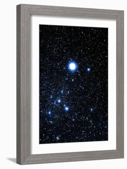 Constellation Canis Major with Halo Effect-John Sanford-Framed Photographic Print