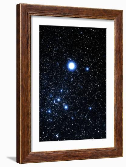 Constellation Canis Major with Halo Effect-John Sanford-Framed Photographic Print