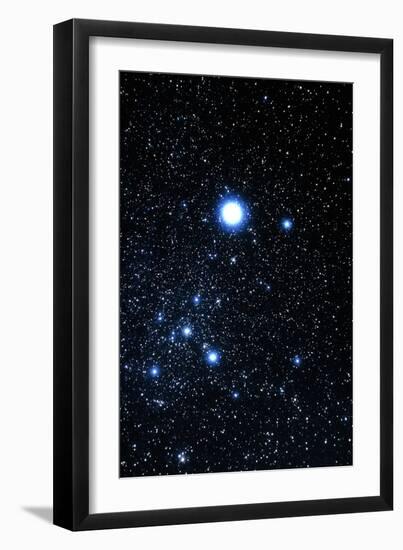 Constellation Canis Major with Halo Effect-John Sanford-Framed Photographic Print