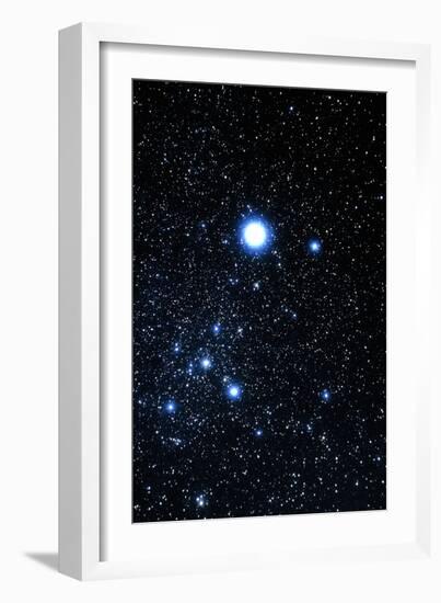 Constellation Canis Major with Halo Effect-John Sanford-Framed Photographic Print