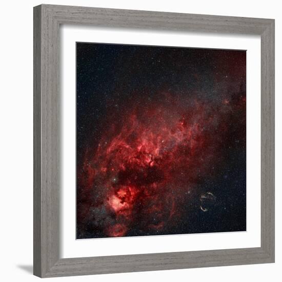 Constellation Cygnus with Multiple Nebulae Visible-Stocktrek Images-Framed Photographic Print